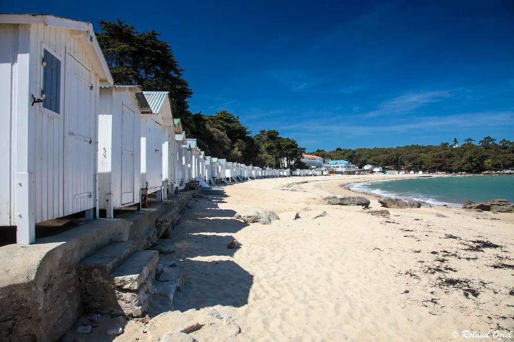plage et quartier du bois de la Chaize à Noirmoutier